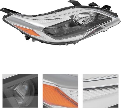 Left & Right Xenon Headlight Assembly for 2013-2015 Toyota Avalon XLE Touring Limited, OEM 81145-07130/81185-07130, LED DRL Included (Bulbs Not Included) in Kuwait