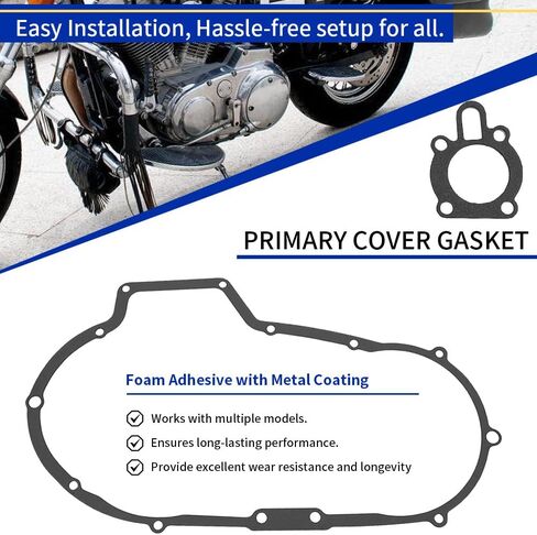Clutch Friction Plates & Primary Cover Gasket Kit Compatible with Sportster 883 1200 OEM# 34995-89B 37911-90 37913-90 in Saudi Arabia
