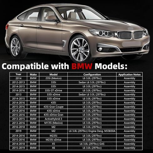 MITZONE Engine Coolant Thermostat Housing Assembly Compatible with 2012-2019 BMW 2014-2015 BMW 335i GT xDrive 435i Gran Coupe xDrive ActiveHybrid 3 M2 M235i xDrive X5 X6 L6 3.0L 11537598865 902-5825 in Saudi Arabia