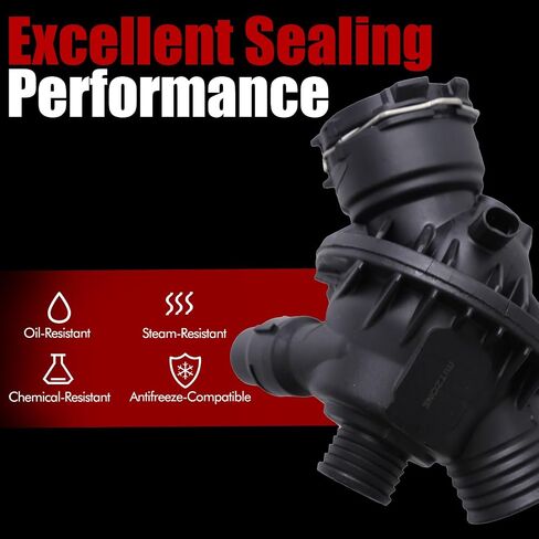 MITZONE Engine Coolant Thermostat Housing Assembly Compatible with 2012-2019 BMW 2014-2015 BMW 335i GT xDrive 435i Gran Coupe xDrive ActiveHybrid 3 M2 M235i xDrive X5 X6 L6 3.0L 11537598865 902-5825 in Saudi Arabia