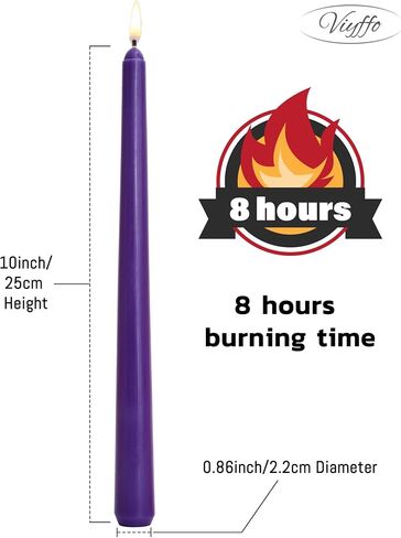 Viyffo Taper Candles – Black Halloween Candle Sticks, 10 Inch Vampire Blood Drip Bleeding Candles, Set of 4 Unscented Candlesticks for Spooky Gothic Decor and Creepy Vampire Room in Saudi Arabia