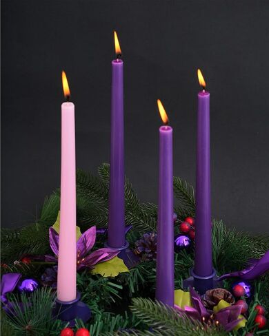 Viyffo Taper Candles – Black Halloween Candle Sticks, 10 Inch Vampire Blood Drip Bleeding Candles, Set of 4 Unscented Candlesticks for Spooky Gothic Decor and Creepy Vampire Room in Saudi Arabia