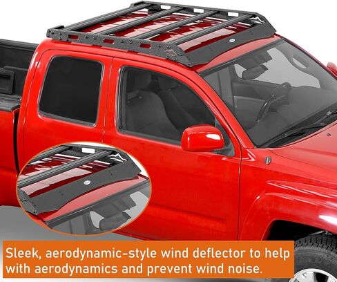 Hooke Road 05-23 Tacoma Access Cab Roof Rack Cross Bar Cargo Carrier Basket لـ 2005-2023 Toyota Tacoma 2nd 3rd Gen - كابينة الوصول فقط in Saudi Arabia