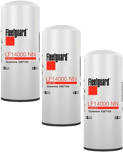 فلتر الزيت Fleetguard LF14000NN (ترقية LF9080) (عبوة من 3 قطع) in Saudi Arabia