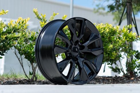 OE WHEELS CV32 20x9 RST Style Wheels - Gloss Black Rims 20 Inch Set of 4, 6x139.7 Wheels - Optional TPMS & 275/55R20 Tires and Rims Packages - Fits Silverado 1500 & GM Full Size SUVs (Set of 4) in Saudi Arabia