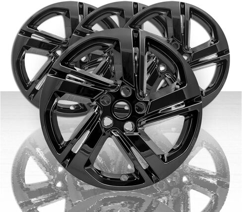 Set of 4 Gloss Black 5 Spoke 18" Wheel Skins for GMC Terrain SLE/SLT 2018-2021 in Saudi Arabia