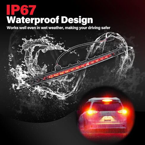 923-133 High Mount Stop Brake Light Assembly Compatible with Edge 2015-2024 LED Rear Center High Mounted Stop Light 3rd Brake Light Assembly Replace# FT4Z13A613A Third Brake Light in Saudi Arabia