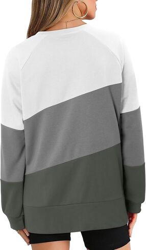 KISSMODA Women's Oversized Sweatshirts Crew Neck Long Sleeve Shirts Casual Loose Pullover Tops 2025 Fall Clothes in Saudi Arabia