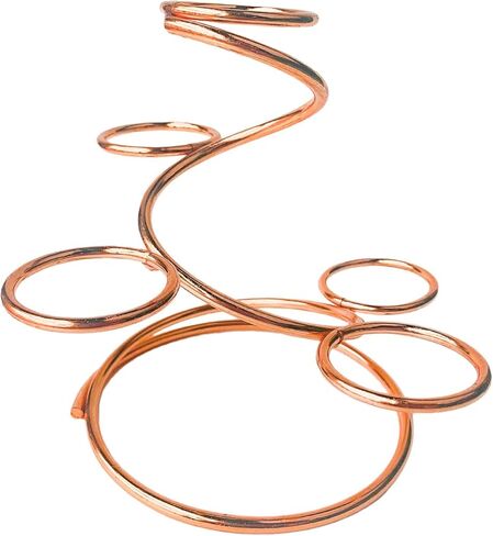 Crystal Ball Metal Holder Stable Multiuse Housewarming Gifts Crystal Ball Stand Spheres Metal Holder for Hotel Living Room, Rose Gold in Kuwait