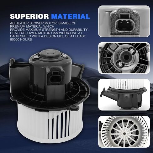 محرك منفاخ سخان HVAC مع قفص مروحة متوافق مع Buick Enclave، Chevy Silverado 1500 2500HD 3500HD Traverse، GMC Acadia Sierra 1500، Saturn Outlook، استبدال 700236،22810567 in Saudi Arabia