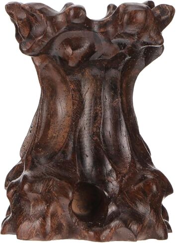 DOITOOL Wood Base Display Stand, Sphere Stands for Display Crystal, Crystal Holder Wood Egg Ball Stand for Home Decor, 2.36X1.77X1.57in in Saudi Arabia