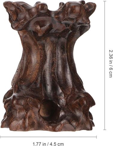 DOITOOL Wood Base Display Stand, Sphere Stands for Display Crystal, Crystal Holder Wood Egg Ball Stand for Home Decor, 2.36X1.77X1.57in in Saudi Arabia