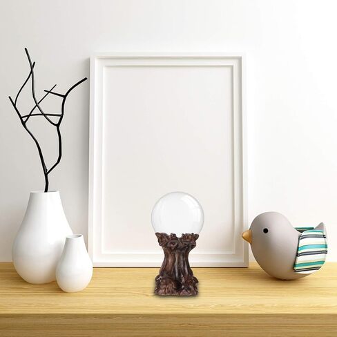 DOITOOL Wood Base Display Stand, Sphere Stands for Display Crystal, Crystal Holder Wood Egg Ball Stand for Home Decor, 2.36X1.77X1.57in in Saudi Arabia