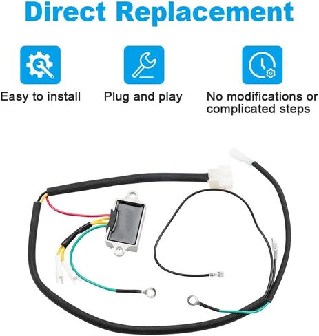 Voltage Regulator with Harness Compatible with Exmark Quest Radius E S Series Toro TimeCutter Titan Z-Master Replacement for 136-7879 136-7879-00 127-9219 in Saudi Arabia