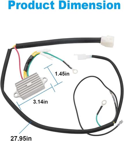 Voltage Regulator with Harness Compatible with Exmark Quest Radius E S Series Toro TimeCutter Titan Z-Master Replacement for 136-7879 136-7879-00 127-9219 in Saudi Arabia