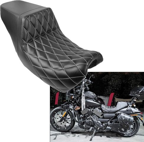 Black Motorcycle Seats fit Harley Street Seat for Harley XG500 XG750 Street 500 750 Front Rear Driver Passenger Seat Street 750 Two Up seat 2015-2020 in Saudi Arabia