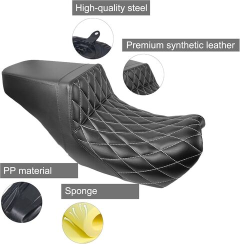 Black Motorcycle Seats fit Harley Street Seat for Harley XG500 XG750 Street 500 750 Front Rear Driver Passenger Seat Street 750 Two Up seat 2015-2020 in Saudi Arabia