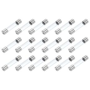 MECCANIXITY 18pcs Glass Tube Fuses, Axial-with Lead Wire 6x30mm 15A 250V for Replacing or Repairing Many Home Electronics (F15A)