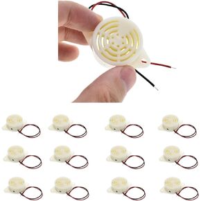 12PCS Active Piezo Electronic Buzzerr DC3-24V Maximum 100dB Continous Sound SFM-27-L