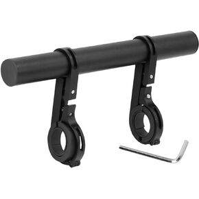 Bicycle Handlebar Extender, Bike Extension Bar Double Clamp Aluminum Alloy Holder Bracket Bicycle Accessories for Flashlight Speedometer for XIAOMI M365, Ninebot ES1 ES2,Mountain Bicycle
