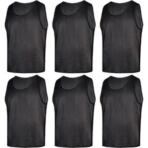 Senston Sports Pinnies 6 حزمة سترات التدريب Scrimmage الفانيلة المرايل الكبار الشباب لكرة القدم كرة القدم كرة السلة الكرة الطائرة in Kuwait