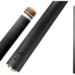 RHINO - 30" / Q-loc Joint Carbon Pool Cue Single Shaft, Tip 11.8mm,12.2mm,12.4mm,12.5mm,12.6mm,12.7mm,12.8mm,12.9mm,10.5mm Low Deflection Technology, Ultra-Smooth, Easy to Control, pro Taper