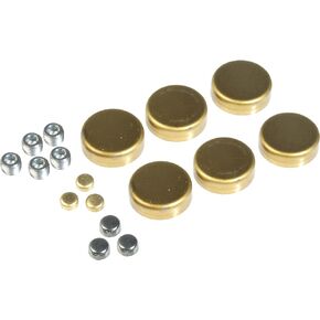Dorman 567-011 Brass Expansion Plug Kit, 17 Expansion Plugs, 5 Pipe Plugs Compatible with Select Ford/Mercury Models