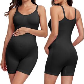 Women's Maternity Nursing Tank Leggings Jumpsuit ，Built-in Bra for Pregnancy Women and Shorts Romper Bodysuit