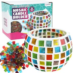 goldentime Decorate Your Own Mosaic Picture Frame for Kids-DIY Mosaic Craft Kits Fun Arts and Crafts for Kids Teens Adults Christmas Valentine Birthday Mother’s Day Gifts for Girls & Boys 6-8, 8-12