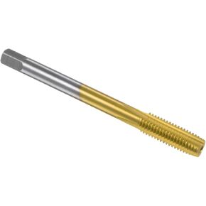 uxcell Metric Machine Thread Milling Tap M7 x 1 H2 Titanium Coated (Ti-coated) High Speed Steel 3 Straight Flutes Screw Thread Tapping Threading Machinist Repair DIY Tool