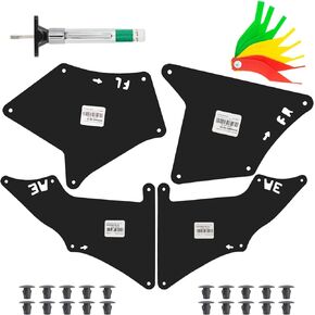 Splash Guard Front Fender Liner Shield Seals Mud Flap For Toyota 4Runner 2003-2021 Land Cruiser Prado 2003-2021 FJ Cruiser 2007-2014 Lexus GX460 GX470 4PC-Set Replaces 53735-35150, 53886-35020