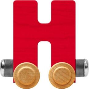Maple Landmark NameTrains Bright Letter Car H - Made in USA (Red)