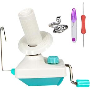 Yarn Ball Winder, Convenient Yarn Winder for Yarn, Yarn Swift and Ball Winder Combo with Easy Installation for Yarn Storage + 1PCS Adjustable Knitting Loop Crochet + 1PCS Crochet + 1PCS Scissors