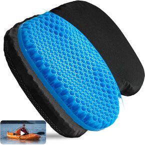 Anti Slip Kayak Gel Seat Cushion, Waterproof Large & Thick Kayak Seat Pad for it in Kayak Chair, Boat Canoe Rowing Stadium Pad Kayak Accessories for Fishing Kayak