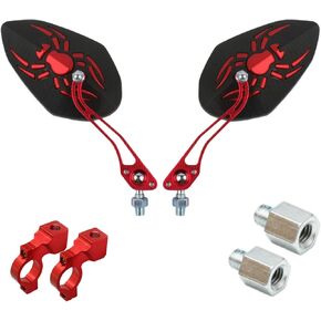 Bicycle Mirrors for Handlebars, 2pcs Safety HD Handlebar Rearview Mirror, Adjustable Bike Mirrors Handlebar Rearview Mirror, Electric Bike - 2 Packs of Safety Rearview Mirror