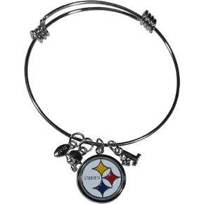 Siskiyou NFL womens Charm Bangle Bracelet