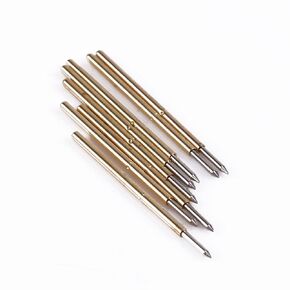 Spring Pressure Test Probe Pogo Pin P50-B1 Dia 0.68mm Length 16mm 75g Pack of 100 Gold