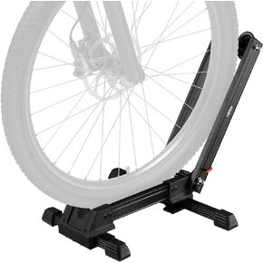 Favoto Folding Bike Stand Floor - Mountain & Road Bicycles Indoor Outdoor Garage Storage - Bicycle Parking Rack Foldable Fit 20"-29" Bikes (1 Bike Rack)