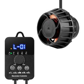 3400GPH Aquarium Wave Maker DC24V Power head with Magnetic Mounting,Wavemaker with Controller for 100-200 Gallon Fish Tanks