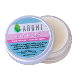 Aromi Vixen Solid Perfume | Fruity, Floral Fragrance, Jasmine, Honeysuckle, Water Lily Scent, Vegan, Cruelty-free, Wax Based, Travel, Women's Gift, Handmade (Vixen)