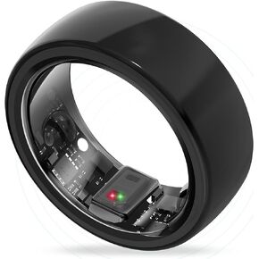 حلقة ذكية، حلقة يمكن ارتداؤها لتعقب النوم، أجهزة تتبع النشاط واللياقة البدنية، حلقة سهلة الاتصال للرجال والنساء، مقاومة للماء حتى 50 مترًا، عمر البطارية 7 أيام (الحجم 10، أسود غامق) in Kuwait