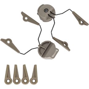 ARC Rail Adapters Accessories for Walker Electronic Earmuffs,1Pair Tan Mounting Adapter