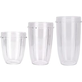 Replacement Cup for Nutribullet Replacement Parts 32oz 18oz 24oz for Nutri Bullet 600W and 900W, 3 pcs/pack