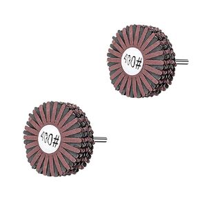 7-Pack Abrasive Cloth Flap Wheel - 1/4 Inch Shank for Woodworking Root Carving Furniture Polishing,Mop Sander Sanding80, 120, 150, 180, 240, 320, 400 Grit,Sanding Mops Woodworking