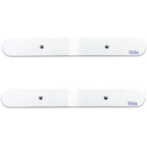 TENS Electrodes, 2 Premium Quality 13 inch x 1.5 inch Lower Lumbar Strip Self Adhesive Electrodes for TENS Units, Snap TENS Unit Electrodes, Discount TENS Brand
