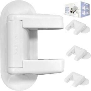 Child Door Handle Locks (4 Pack) for Childproofing Door Levers – Child Safety by Jool Baby