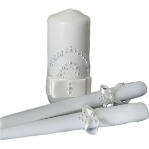 Unity Candle Set for Wedding - Wedding Unity Set for Reception and Ceremony - Candle Sets - 6 Inch Pillar and 2 * 10 Inch Tapers