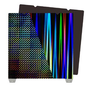 IdeaFormer Double Sided Textured PEO PET Build Plate, Flexible Diamond PEO+Carbon Fiber PET Spring Steel Sheet 235x235mm for Creality K1/K1C/Ender-3 S1/S1 Pro/V3 KE/V3 SE/Ender 5 S1