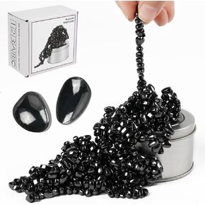 OSDUE Magnetic Balls, Ferrite Putty, Over 550 PCS Ferrite Magnetic Putty Sensory Toys, Fidget Toys for Adults, Desk Magnetic Beads Desk Toys for Office Stress/Anxiety Relief with Box (Black)