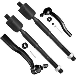 SCITOO 4pcs Front Suspension Kit Inner Outer Tie Rod End Fit 2002 2003 For Toyota Camry For Lexus ES300